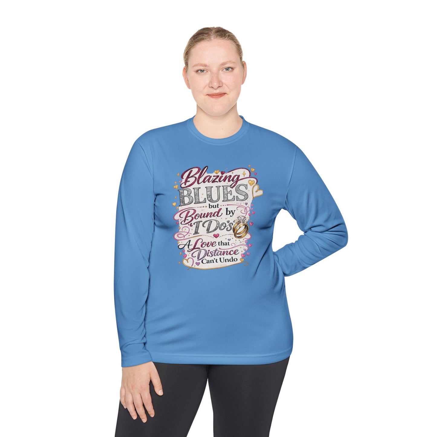 Blazing Blues Bound by God Long Sleeve Tee | Long Distance Relationship Collection