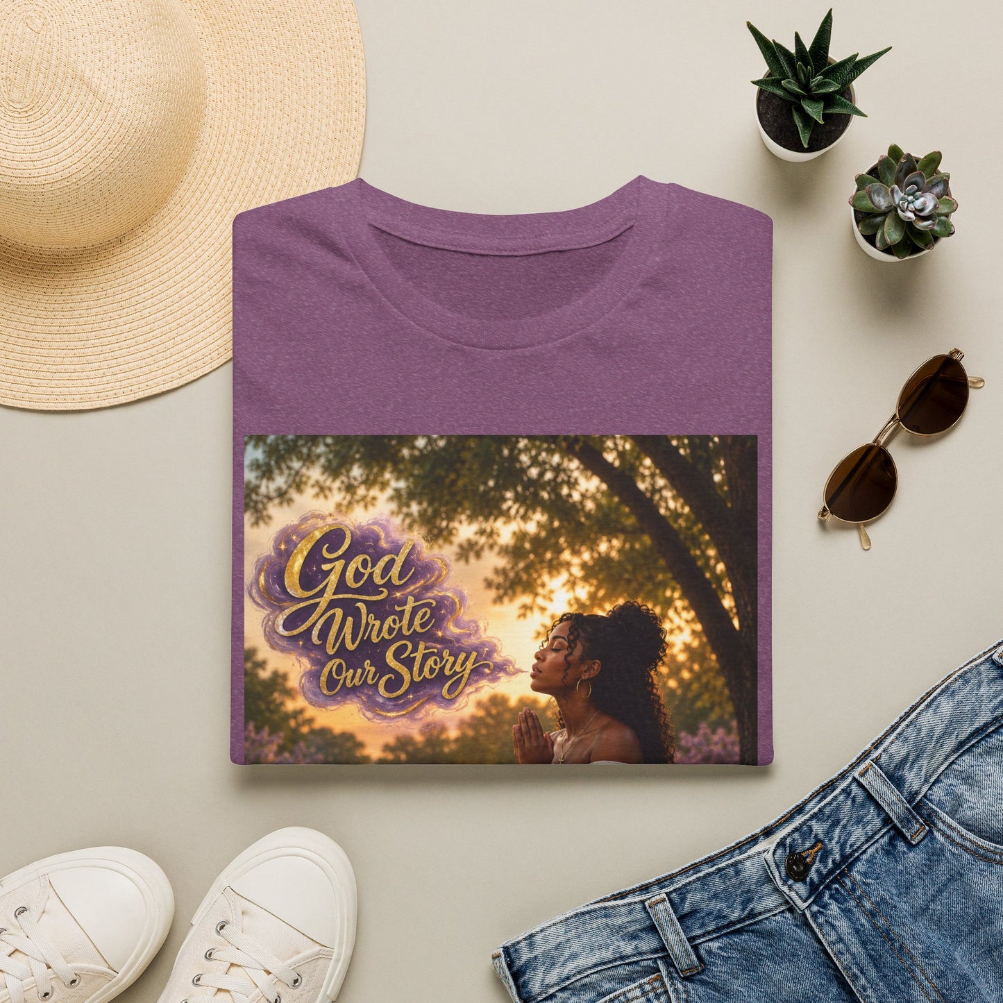 God Wrote Our Story T-Shirt  for Her | LDR Collection