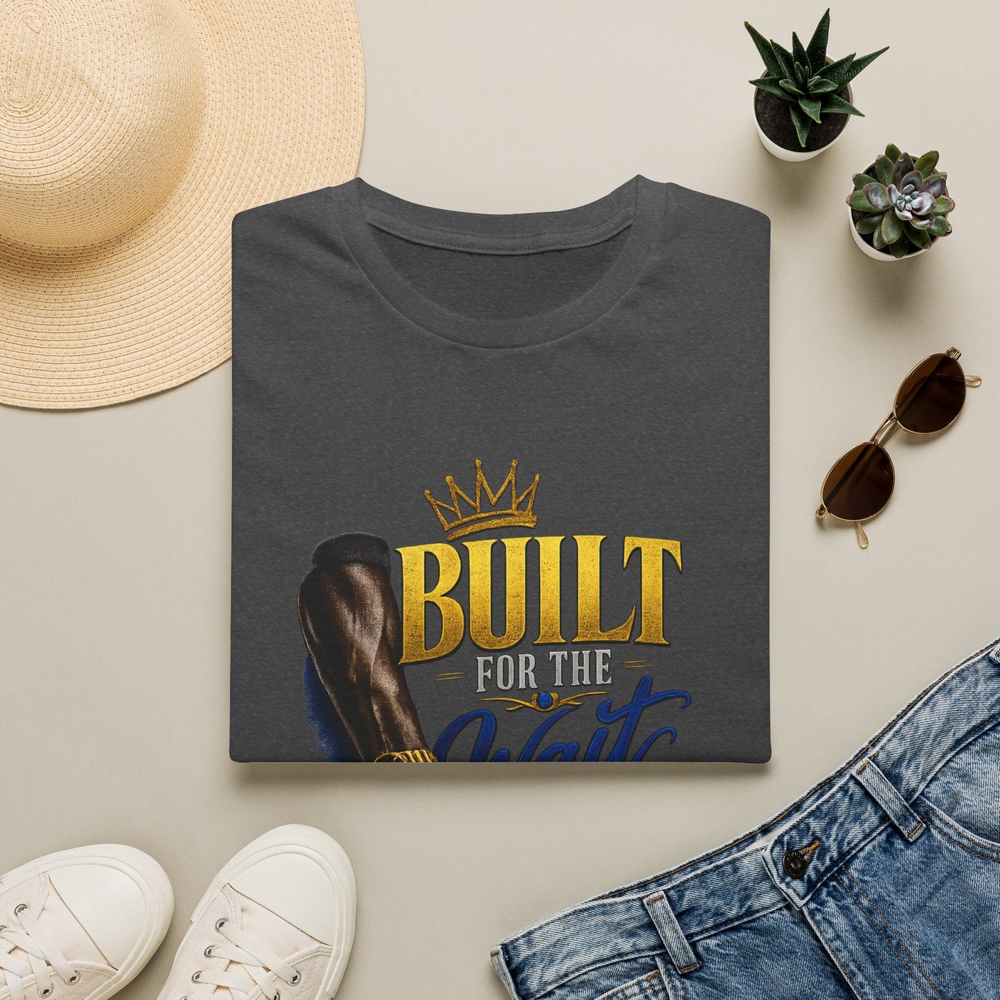 Built for the Wait T-Shirt | Crown, Inspirational Faith Design