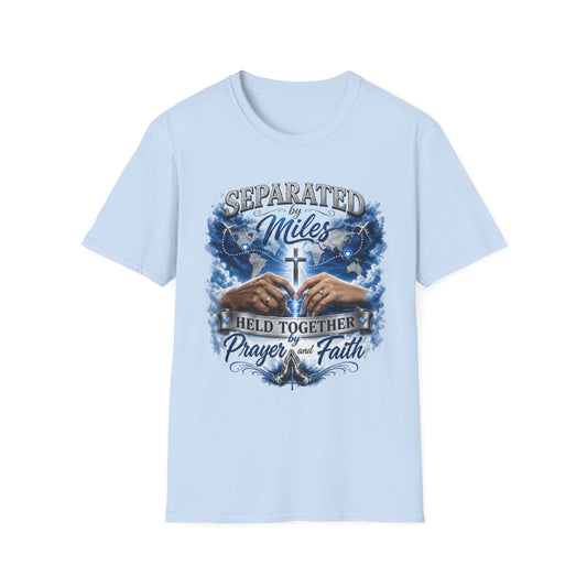 Separated by Miles T-Shirt for Him | Long Distance Relationship Collection
