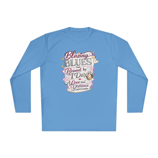 Blazing Blues Bound by God Long Sleeve Tee | Long Distance Relationship Collection