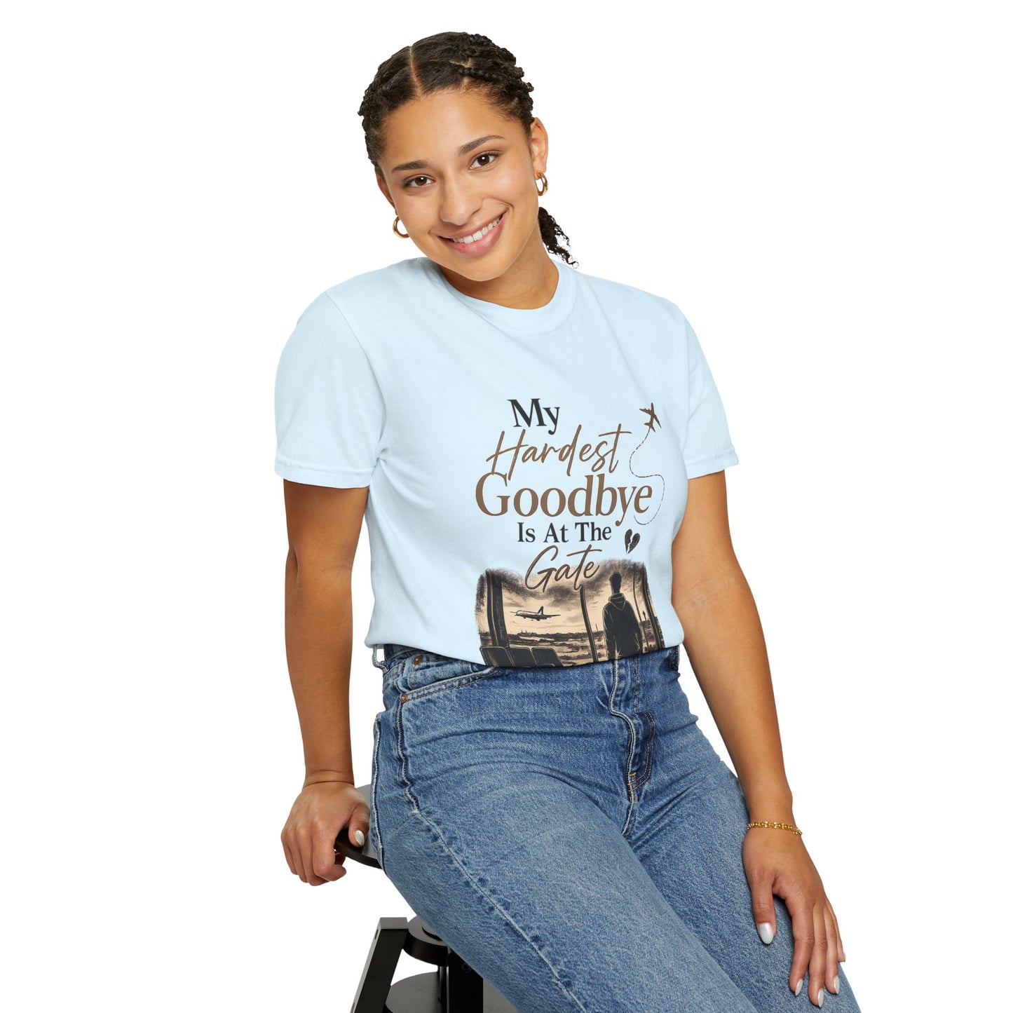 My Hardest Goodbye Is At The Gate T-shirt for Him | Airport Farewell | Long Distance Relationship Collection