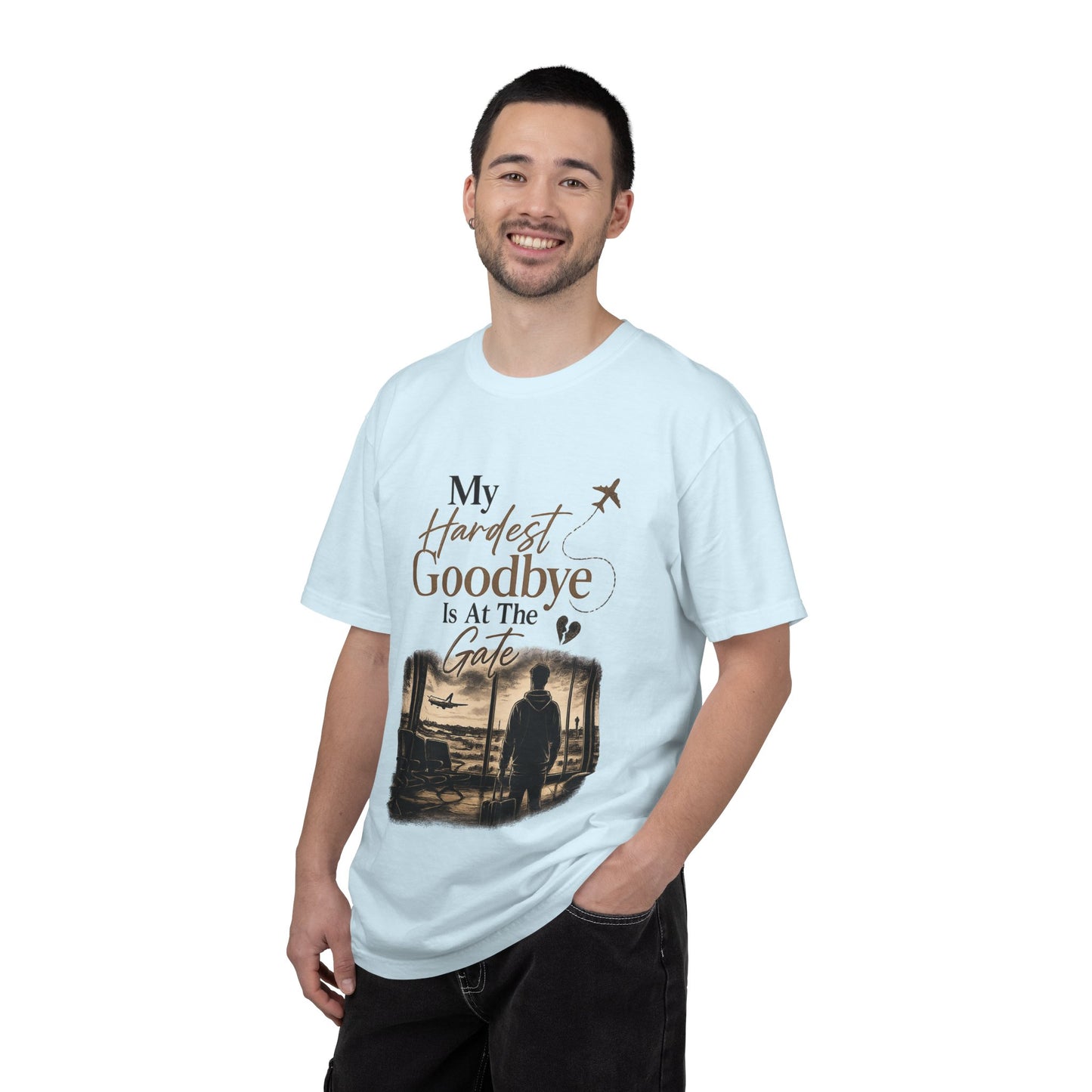 My Hardest Goodbye Is At The Gate T-shirt for Him | Airport Farewell | Long Distance Relationship Collection